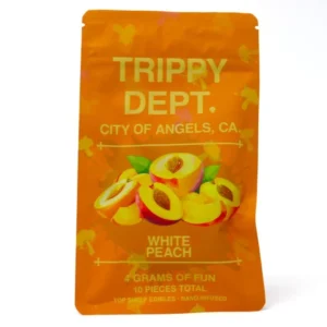 Trippy Dept (4g) Nano Gummy – White Peach