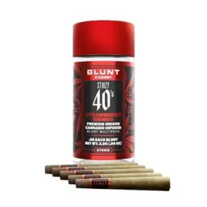 Stiiizy .5G 40’s Infused Mini Blunts 5 Pack (2.5g) – Strawberry Mango