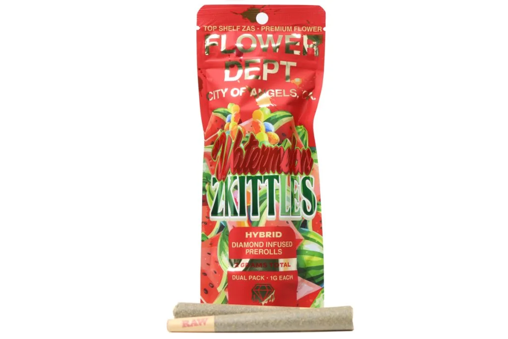 Flower Dept Diamond Infused Prerolls (2g) – Watermelon Zkittles