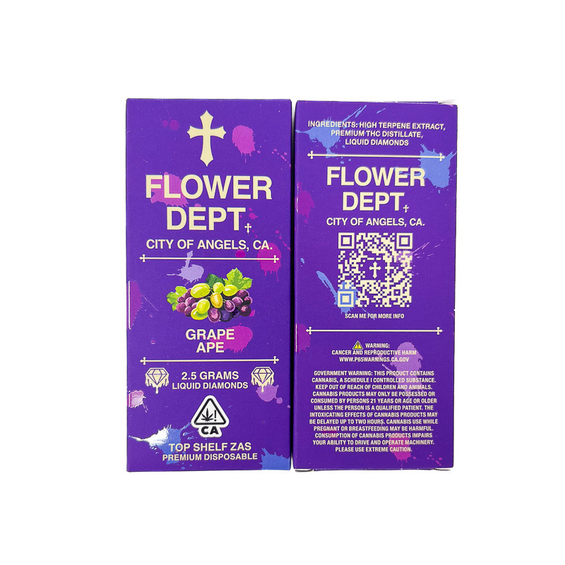 Flower Dept (2.5G) Liquid Diamond Disposable – Grape Ape