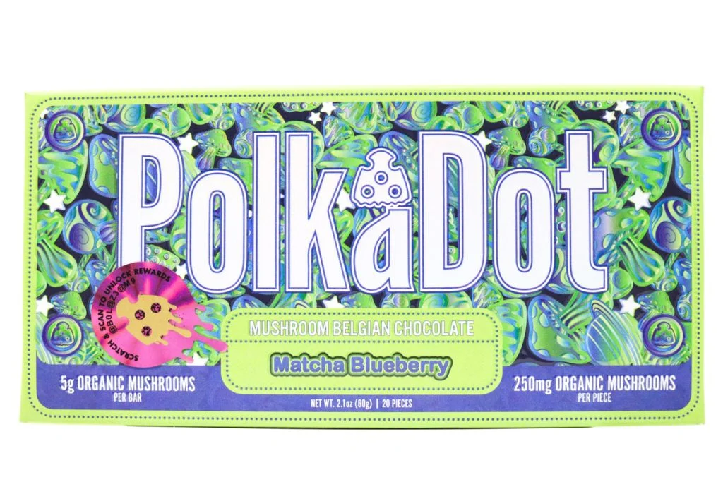 Polka Dots Magic Chocolate (5g) – Matcha Blueberry