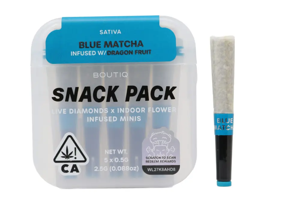 Boutiq Snack Pack (2.5g) – Blue Matcha Infused With Dragon Fruit