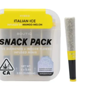 Boutiq Snack Pack (2.5g) – Italian Ice Infused With Mango Melon