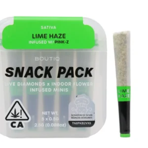 Boutiq Snack Pack (2.5g) – Lime Haze Infused With Pink Z