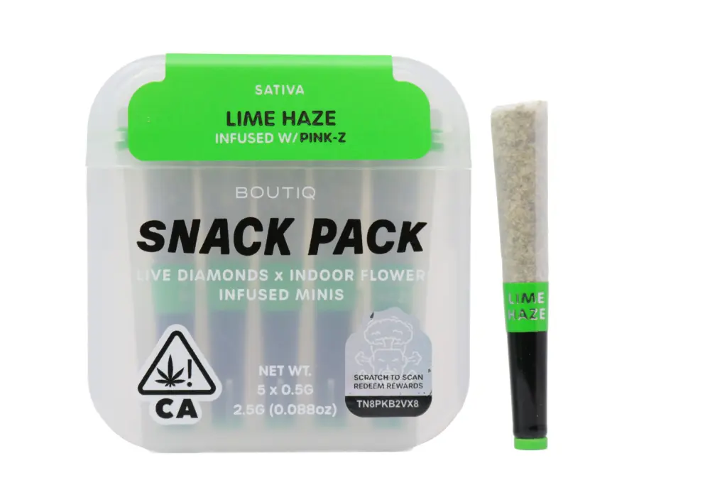 Boutiq Snack Pack (2.5g) – Lime Haze Infused With Pink Z