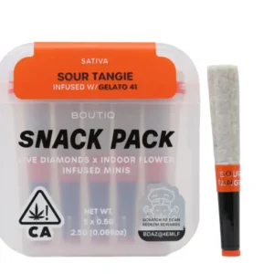 Boutiq Snack Pack (2.5g) – Sour Tangie Infused With Gelato 41
