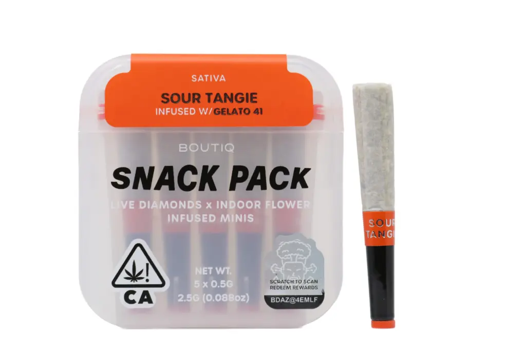 Boutiq Snack Pack (2.5g) – Sour Tangie Infused With Gelato 41