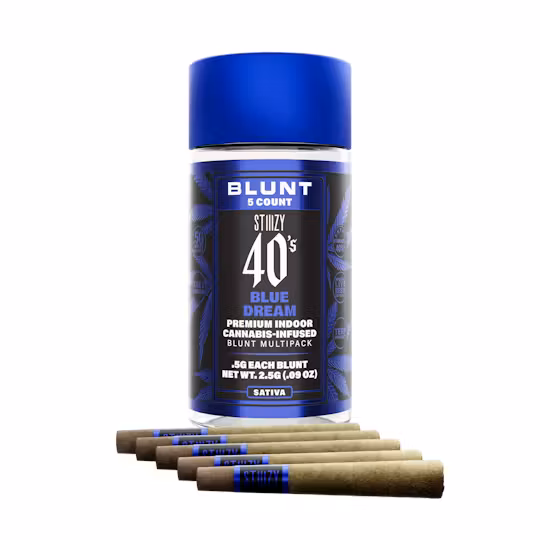 Stiiizy .5G 40’s Infused Mini Blunts 5 Pack (2.5g) – Blue Dream
